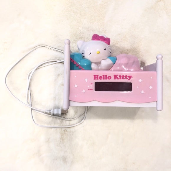 Sanrio Portable Audio & Video Hello Kitty Alarm Clock Radio Poshmark